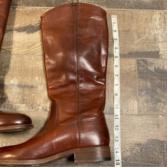 FRYE women’s Melissa Button 2 equestrian leather boots in redwood size 6B - Picture 6 of 11